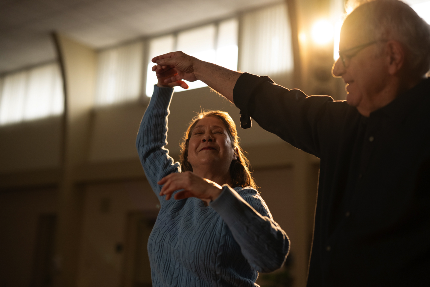 A couple dancing